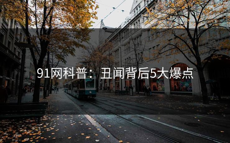 91网科普：丑闻背后5大爆点